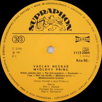 LP Václav Neckář: Mýdlový Princ