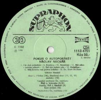 2LP Václav Neckář: Pokus O Autoportrét