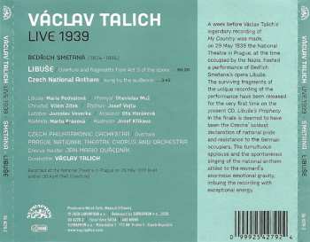 CD Bedřich Smetana: Live 1939 - Libuše