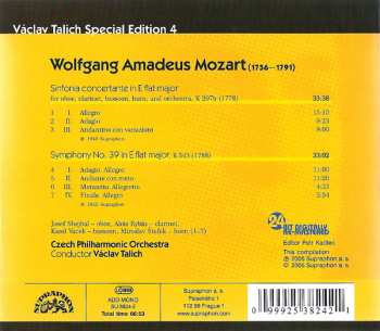 CD The Czech Philharmonic Orchestra: Sinfonia Concertante In E Flat K 297b / Symphony In E Flat K 543
