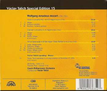 CD The Czech Philharmonic Orchestra: Violin Concerto K 218, Clarinet Concerto K 622, Gran Partita K 361/370a