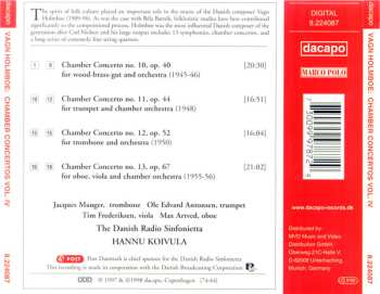 CD Vagn Holmboe: Complete Chamber Concertos, Vol. 4, Nos. 10-13