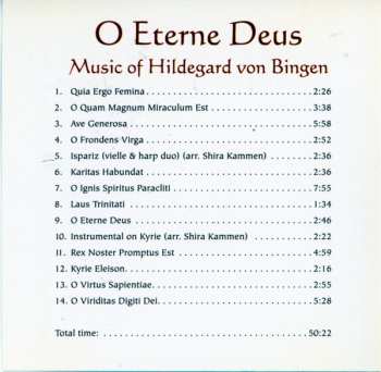 CD Vajra Voices: O Eterne Deus: Music Of Hildegard Of Bingen