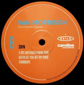 2LP Van Morrison: The Prophet Speaks