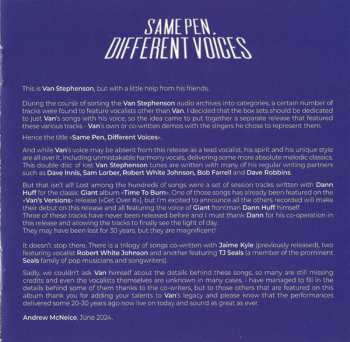 2CD Van Stephenson: Same Pen, Different Voices