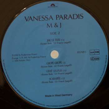 LP Vanessa Paradis: M & J