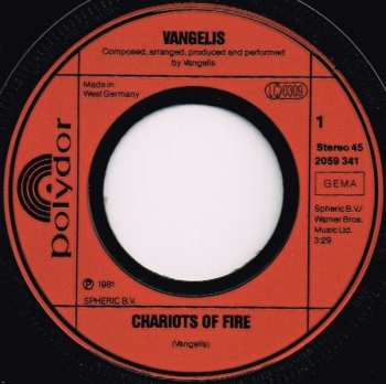SP Vangelis: Titles From Chariots Of Fire