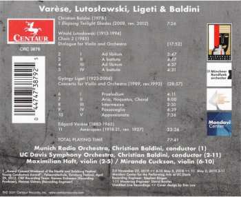 CD Münchner Rundfunkorchester: Varèse, Lutoslawski, Ligeti, & Baldini