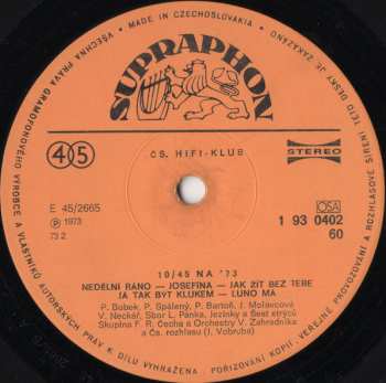 LP Various: 10/45 Na '73