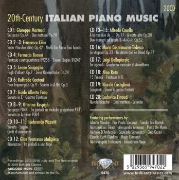 20CD/Box Set Various: 20th-Century Italian Piano Music