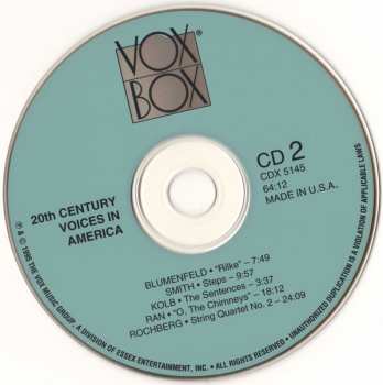 2CD Various: 20th Century Voices In America
