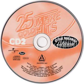2CD Various: 25 Jahre Gold Hits - Special Worldwide Edition