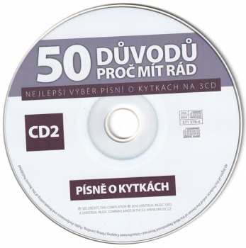 3CD Various: 50 Důvodů Proč Mít Rád Písně O Kytkách