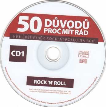 3CD Various: 50 Důvodů Proč Mít Rád Rock'N'Roll