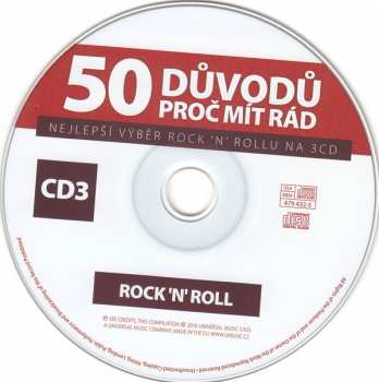 3CD Various: 50 Důvodů Proč Mít Rád Rock'N'Roll
