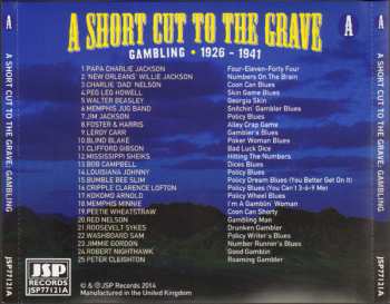 4CD/Box Set Various: A Short Cut To The Grave (Gin, Justice, Jail & Judgement 1924-1942)