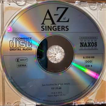 4CD/Box Set Various: A-Z of Singers by David Patmore
