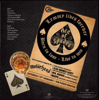 LP Various: Ace Of Spades – Born To Booze, Live To Sin CLR