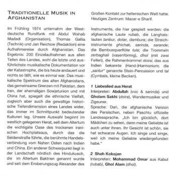 CD Various: Afghanistan: A Journey To An Unknown Musical World