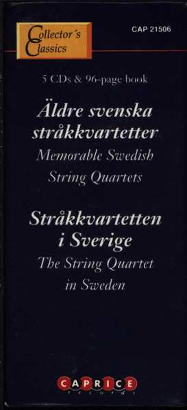 5CD/Box Set Various: Äldre Svenska Stråkkvartetter = Memorable Swedish String Quartets