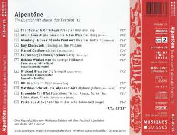 CD Various: Alpentöne - Ein Querschnitt Durch Das Festival '13