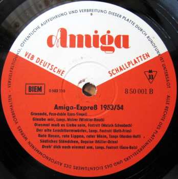 LP Various: Amiga-Express 1953/54 - Spitzenschlager Des Jahres