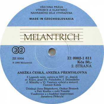 LP Various: Anežka Česká, Anežka Přemyslovna