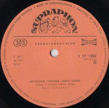 2LP/Box Set Various: Antologie Chodské Lidové Hudby