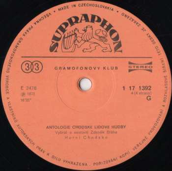 2LP/Box Set Various: Antologie Chodské Lidové Hudby