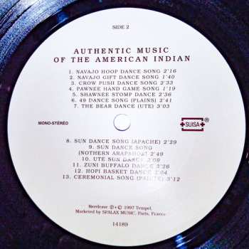 LP Various: Authentic Music Of The American Indian