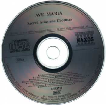 CD Various: Ave Maria - Sacred Arias And Choruses