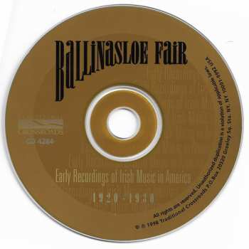 CD Various: Ballinasloe Fair (Early Recordings of Irish Music in America 1920-1930)