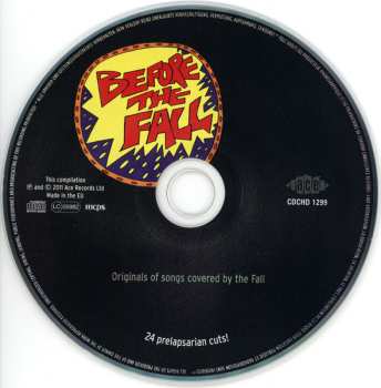 CD Various: Before The Fall (Originals Of Songs Covered By The Fall)