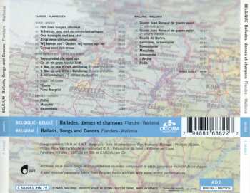CD Various: Belgique = België: Ballades, Danses Et Chansons Flandre - Wallonie = Belgium: Ballads, Songs And Dances Flanders - Wallonia