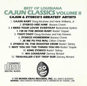 CD Various: Best Of Louisiana Cajun Classics - Vol. II (Cajun & Zydeco's Greatest Artists)