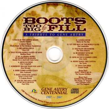 CD Various: Boots Too Big To Fill (A Tribute To Gene Autry)