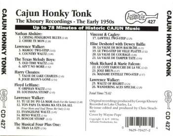CD Various: Cajun Honky Tonk: The Khoury Recordings