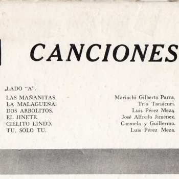 LP Various: Canciones Mexicanas Vol. 1