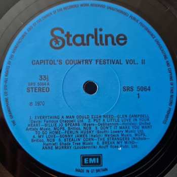 LP Various: Capitol's Country Festival Vol. II
