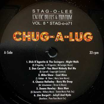 EP Various: Chug-A-Lug (Blues & Rhythm, Popcorn, Exotica & Tittyshakers Vol. 8)