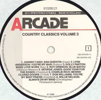 LP Various: Country Classics Volume 3