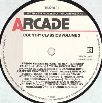 LP Various: Country Classics Volume 3