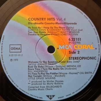 LP Various: Country Hits Vol. 4 - Die Aktuelle  Country Music Hitparade