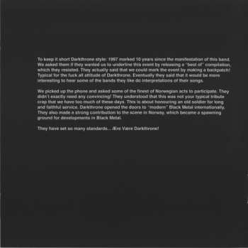 CD Various: Darkthrone Holy Darkthrone - Eight Norwegian Bands Paying Tribute