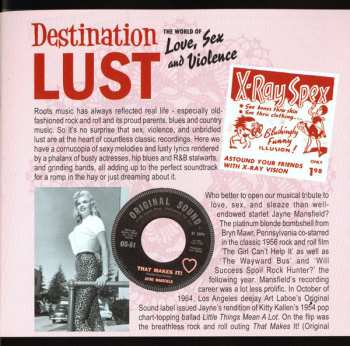 CD Various: Destination Lust (The World Of Love, Sex And Violence - 32 Erotic Fantasies From The Vaults)