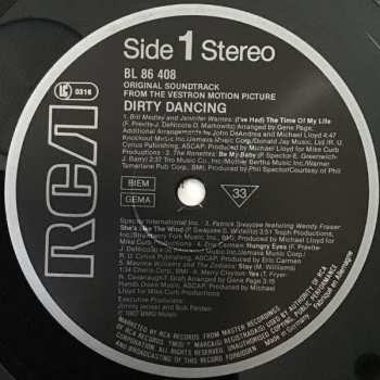 LP Various: Dirty Dancing (Original Soundtrack From The Vestron Motion Picture)