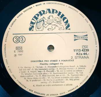 LP Various: Diskotéka Pro Starší A Pokročilé