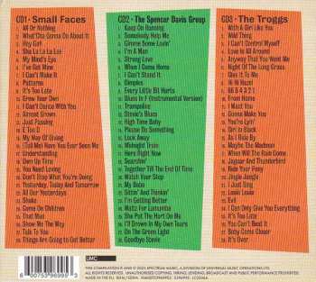 3CD Various: Dreamboats And Petticoats Presents... Small Faces / The Spencer Davis Group / The Troggs