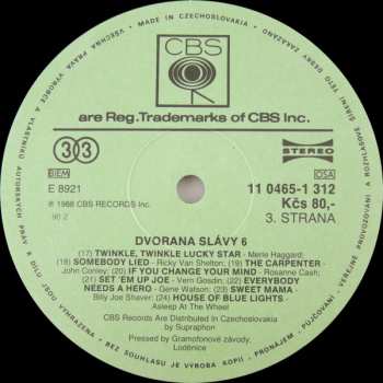 2LP Various: Dvorana Slávy 6 (2xLP)