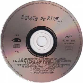 CD Various: Éclats De Rire Vol. 2
